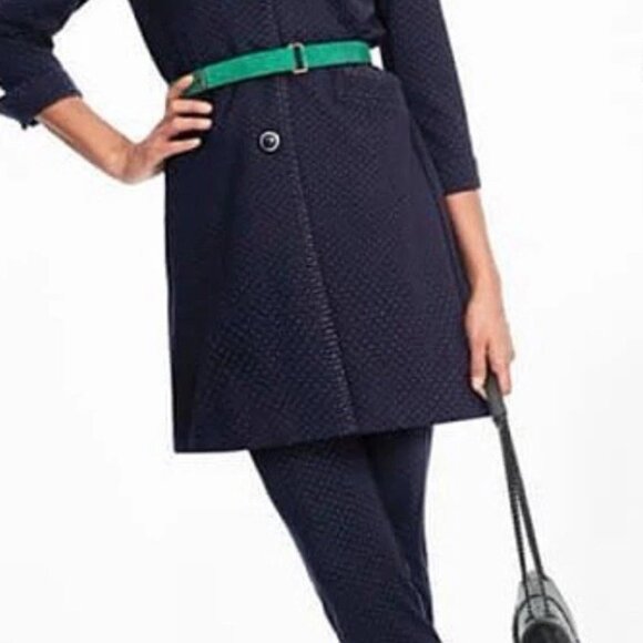 Cabi Carriage Ponte Navy Dot Print Ankle Pants Size 8✨50% Off Bundles 3+ - Picture 7 of 16